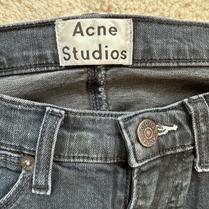 Men’s Acne Studio Black Wash Denim Jean